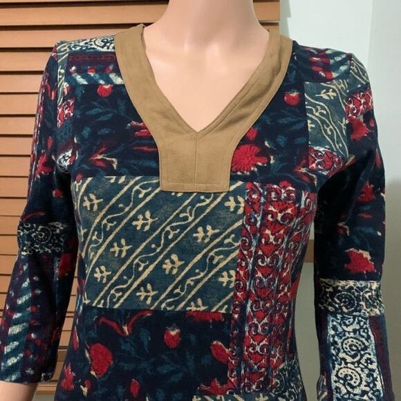 LAUREN RALPH LAUREN PATCHWORK DRESS SIZE S - Picture 3 of 9